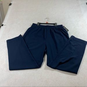 Maggie Barnes Relaxed Pants 16W Blue Trousers elastic waistband pockets …